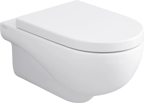 Combi-Pack Nuvola Wand Tiefspül WC mit Spülrand + WC-Sitz Jari weiß